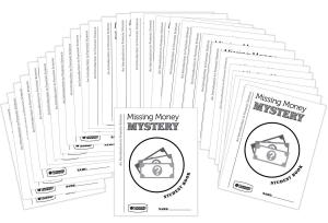 Missing money mystery student books