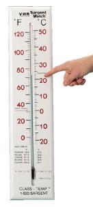 H-B® Enviro-Safe® Environmentally Friendly Liquid-In-Glass Wall Thermometer