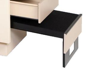 Examination table foot step