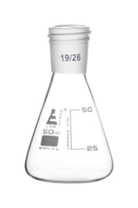 Erlenmeyer flasks, graduated with threaded joint