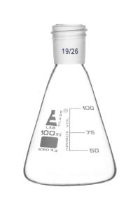 Erlenmeyer flasks, graduated with threaded joint