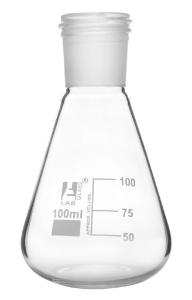 Erlenmeyer flasks, graduated with threaded joint