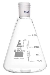 Erlenmeyer flasks, graduated with threaded joint