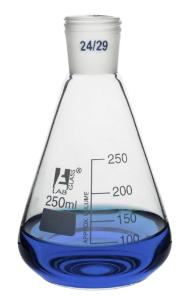 Erlenmeyer flasks, graduated with threaded joint