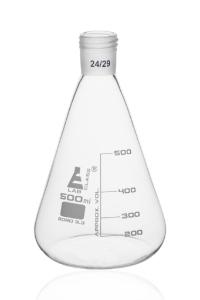 Erlenmeyer flasks, graduated with threaded joint