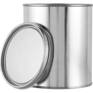 Round Metal Can and Lid