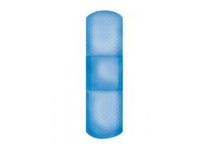 Blue metal detectable adhesive strips