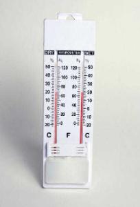Wet and Dry Bulb Wall Thermometer