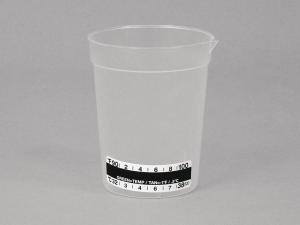 Beaker-Style Collection Cup with Pour Spout, Therapak®
