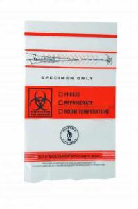 Biohazard specimen bags