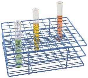 Blue Epoxy-Coated Steel Wire Test Tube Racks