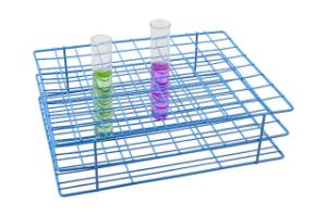 Blue Epoxy-Coated Steel Wire Test Tube Racks