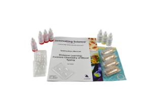 Forensic chem of blood typing kit