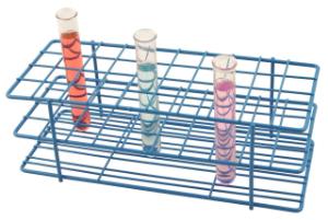 Blue Epoxy-Coated Steel Wire Test Tube Racks