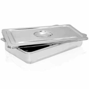 Instrument tray & cover set, 12.75"×7.625"× 2.125" deep