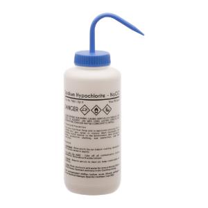 Wash bottle, Sodium hypochlorite, 1000 ml