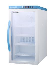 Medical laboratory series refrigerator with glass doors, 3 cu.ft.