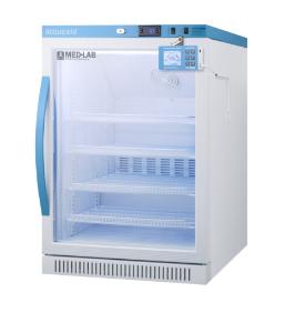 Medical laboratory series refrigerator with glass doors, 6 cu.ft.