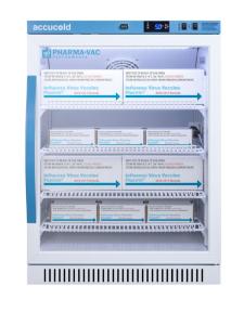 Pharma-vaccine series refrigerator with glass doors, 6 cu.ft.