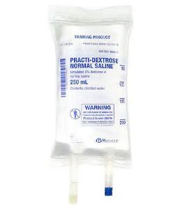 PRACTI-Dextrose normal saline IV bag