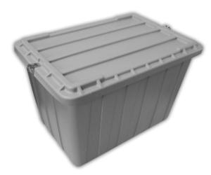 Tote box lidded padlockable 507-510 hwg