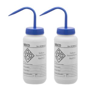 Wash bottle, sodium hypochlorite, 500 ml