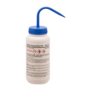 Wash bottle, sodium hypochlorite, 500 ml