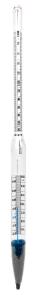 Specific gravity hydrometer, with thermometer, 1.000 to 1.220