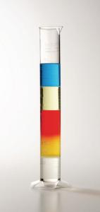 Liquid layers column - Stock Image - C010/9151 - Science Photo Library