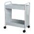 Cart steam two 4" deep trays gray