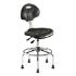 Biofit UniqueU series ergonomic chair, high seat height range with steel base, affixed footring and glides