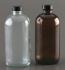 Plastic Coated Clear Glass Safety Bottles