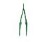 Disposable plastic tweezers, non-sterilized, 15 cm