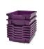 Shallow (F1) Storage Tray in Plum Purple Stacked