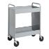 Gray Cart with Two 4" Deep Trays