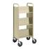 Almond Cart with Three Single-Sided Sloping Shelves
