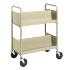 Almond Cart with Two Double-Sided Sloping Shelves