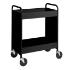 Black Cart with Two 4" Deep Trays