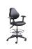 VWR® Upholstered Lab Chair with Arms, CAL 133, Bench Height, Dual Soft-Wheel Casters