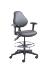 VWR® Upholstered Lab Chairs with Arms, Bench Height, Dual Soft-Wheel Casters