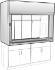 Venturi V06 General Purpose Bench Fume Hood with Combination Vertical Rising/Horizontal Sash, Kemglass Liner, Kewaunee Scientific