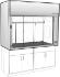 Venturi V07-General Purpose Bench Fume Hood with Horizontal Sash, Type 316 L Stainless Steel Liner, Kewaunee Scientific