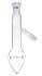 Pear shape distilling flasks, short neck