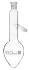 Pear shape distilling flasks, short neck
