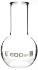 Boiling flasks, flat bottom, wide neck