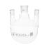 Distilling flasks with 3 parallel necks, round bottom, interchangable joints