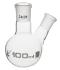 Distilling flasks with oblique neck, round bottom, interchangable joints