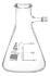 Filtering flasks with integral side arm