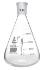 Erlenmeyer flasks, graduated with ground joint