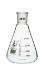 Erlenmeyer flasks, graduated with ground joint